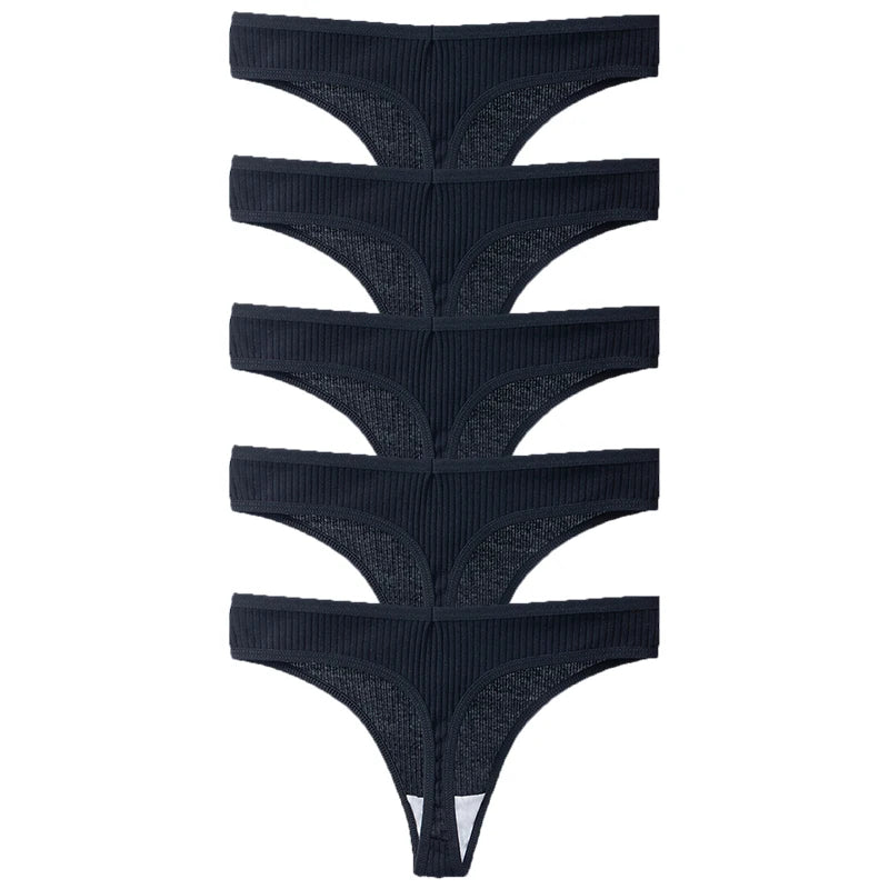 BZEL 5PCS/Set Women's Panties Sexy Lingerie Cotton Thongs G-Strings Comfortable Women Underwear Female Underpants Ladies T-Backs